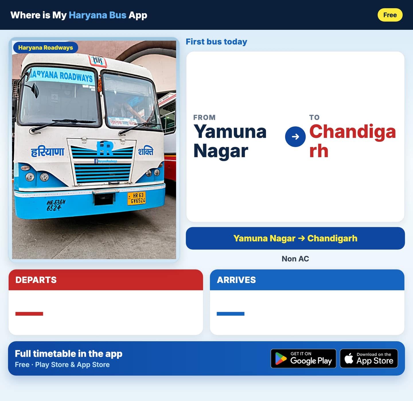 Yamuna Nagar to Chandigarh